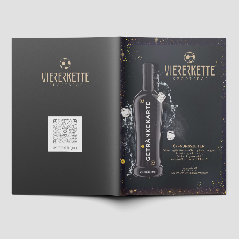 Getränkekarte Sportsbar Viererkette Passau